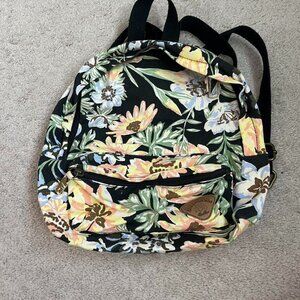 Mini Billabong floral canvas backpack